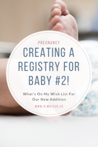 amazon baby registry for second child